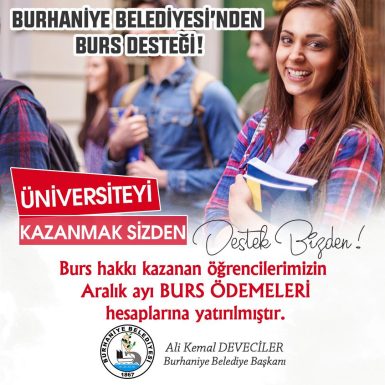 BURHANİYE BELEDİYESİ BURS ÖDEMELERİ YAPILDI