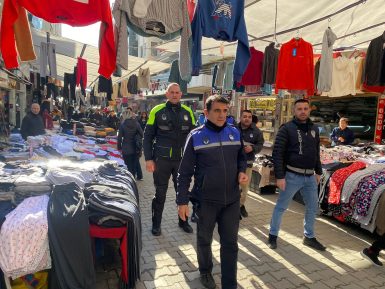 Edremit Zabıtadan pazaryeri denetimi