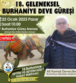 BURHANİYE DEVE GÜREŞLERİ İÇİN HAZIRLIKLAR TAMAMLANDI