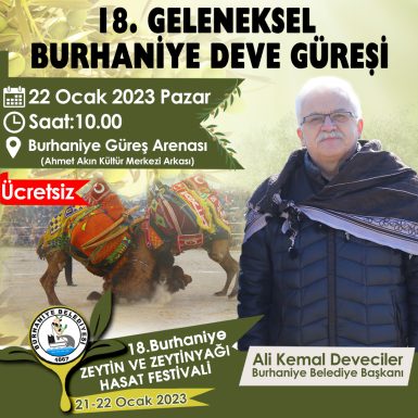 BURHANİYE DEVE GÜREŞLERİ İÇİN HAZIRLIKLAR TAMAMLANDI