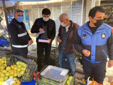 EDREMİT BELEDİYESİ ÖLÇÜ KONUSUNDA ESNAFI UYARDI