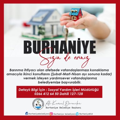 BAŞKAN DEVECİLER: “BURHANİYE SİZİN DE EVİNİZ”