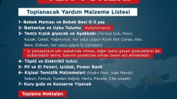 AYVALIK’TAN DEPREM BÖLGESİNE YARDIM ELİ UZANACAK