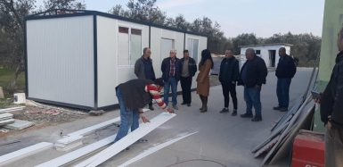 BURHANİYE BELEDİYESİ’NDEN AFET BÖLGESİNE KONTEYNER EV DESTEĞİ