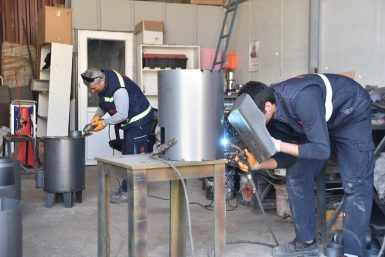 KARESİ BELEDİYESİ DEPREMZEDELER İÇİN SOBA ÜRETİYOR