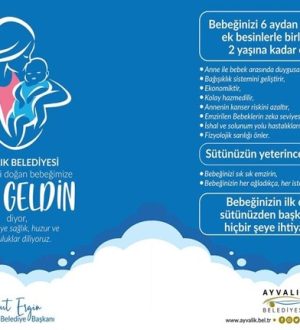 AYVALIK’A HOŞ GELDİN BEBEK… YENİ DOĞAN BEBEĞİN TÜM İHTİYACI BU PAKETTE