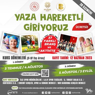 Büyükşehir’in Yaz Spor Okulları, 20 ilçeye yayıldı