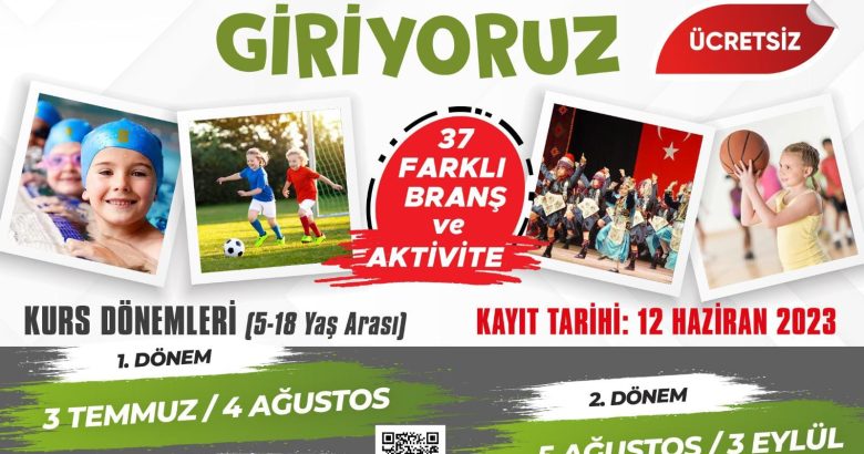  Büyükşehir’in Yaz Spor Okulları, 20 ilçeye yayıldı