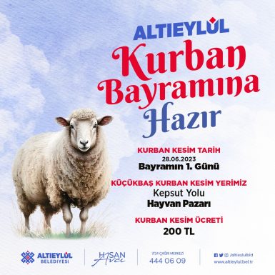ALTIEYLÜL BELEDİYESİ KURBAN BAYRAMINA HAZIR