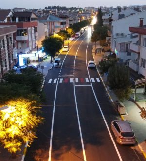 Çengel Caddesi’ne sıcak asfalt