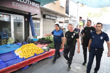 Edremit Zabıta’dan Pazar yeri denetimleri
