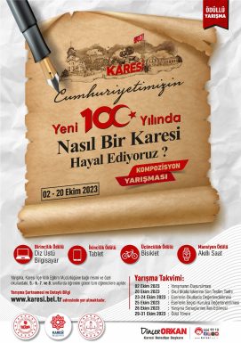 KARESİ BELEDİYESİ’NDEN KOMPOZİSYON YARIŞMASI