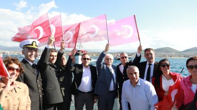 Cumhuriyet’in 100. Yılı Deniz Korteji İle Kutlandı