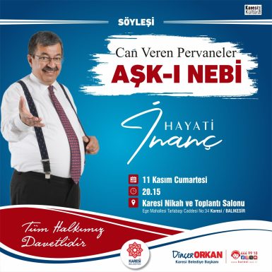 HUKUKÇU-YAZAR HAYATİ İNANÇ KARESİLİLERLE BULUŞUYOR