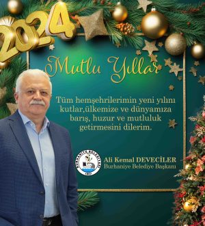 BURHANİYE BELEDİYESİ YILBAŞI KUTLAMA İLANI