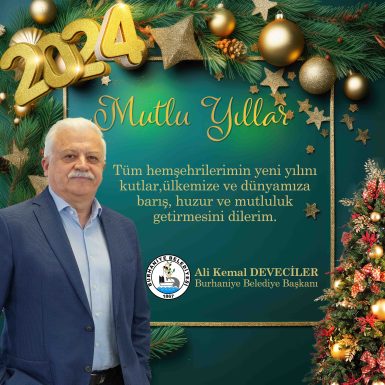 BURHANİYE BELEDİYESİ YILBAŞI KUTLAMA İLANI