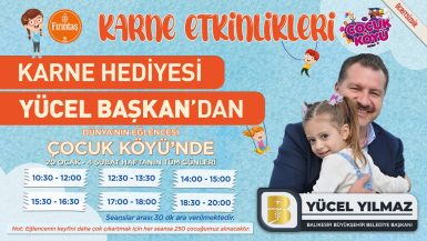 Çocuklara en güzel karne hediyesi Yücel Yılmaz dan