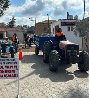 BURHANİYE GENELİNDE YOL ÇALIŞMALARI SÜRÜYOR