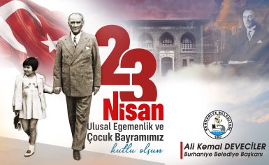 Burhaniye Belediyesi 23.Nisan Kutlama İlanı