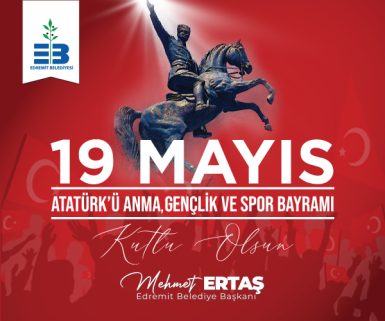 Edremit Belediyesi 19 Mayıs Kutlama İlanı