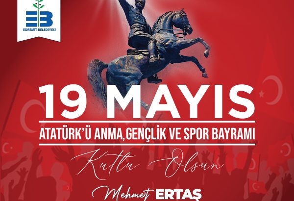  Edremit Belediyesi 19 Mayıs Kutlama İlanı