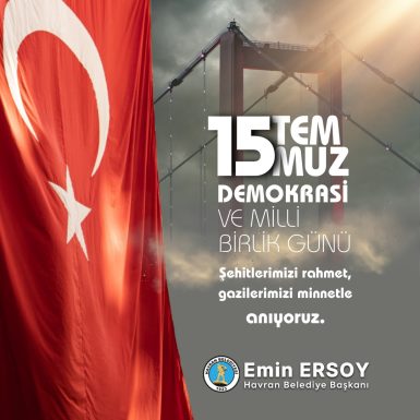 Havran Belediyesi 15 Temmuz İlanı