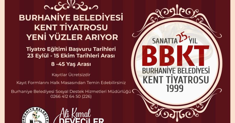  BURHANİYE BELEDİYESİ KENT TİYATROSU