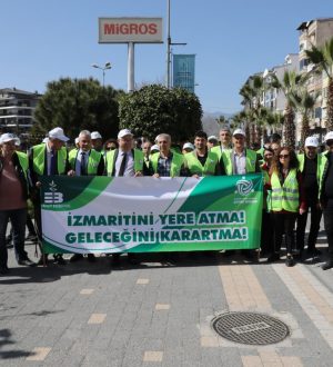 EDREMİT BELEDİYESİ SİGARA İZMARİTİ TOPLAMA KAMPANYASI BAŞLATTI
