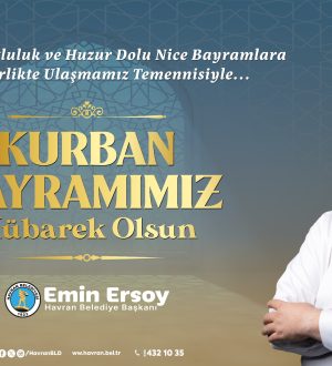 Havran Belediyesi Kurban Bayramı Kutlama İlanı