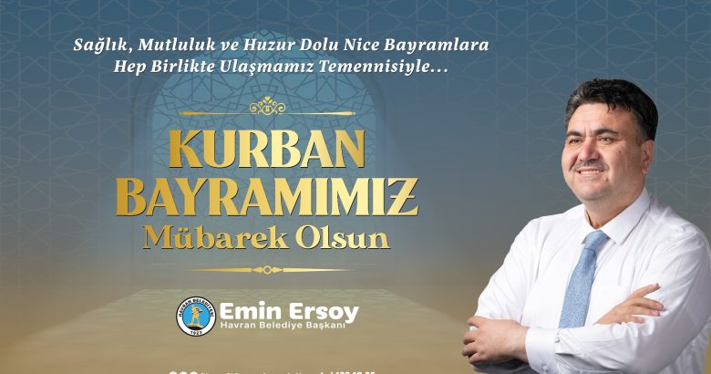 Havran Belediyesi Kurban Bayramı Kutlama İlanı