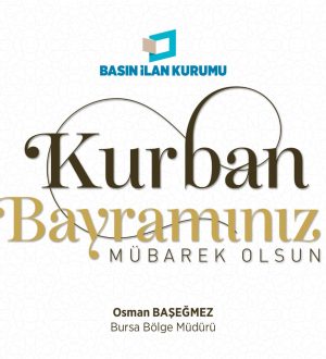 Basın İlan Kurumu Kurban Bayramı Kutlama İlanı
