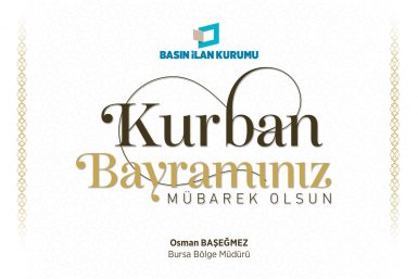 Basın İlan Kurumu Kurban Bayramı Kutlama İlanı