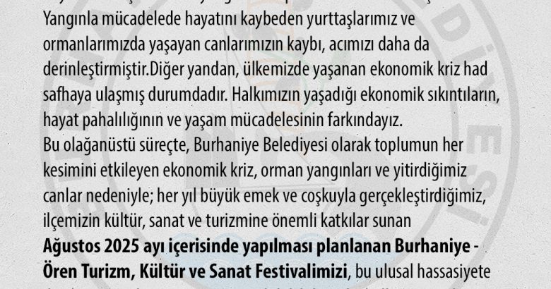  Burhaniye belediyesinden basın açıklaması