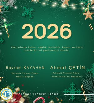 Edremit Ticaret Odası Yılbaşı Kutlama İlanı
